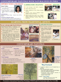 Vaidya poster from International Natural Dye Symposium