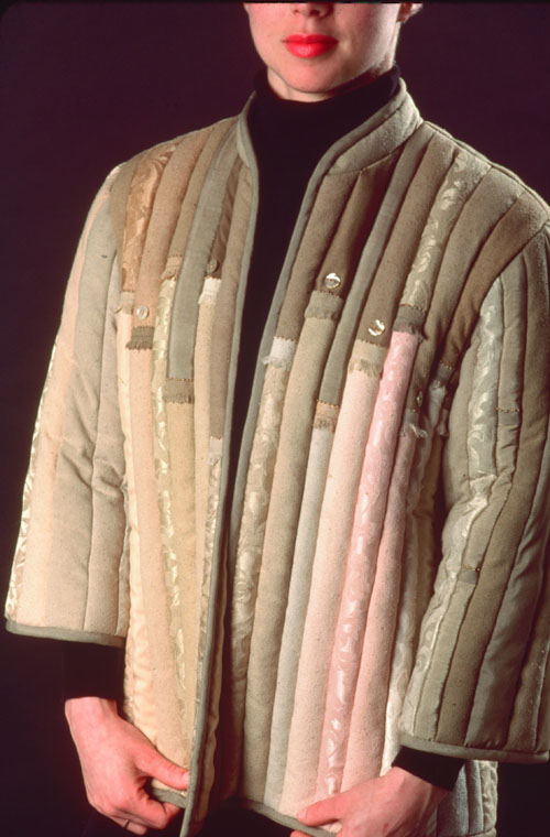 Quilted silk jacket, Hanneliesal Reeves