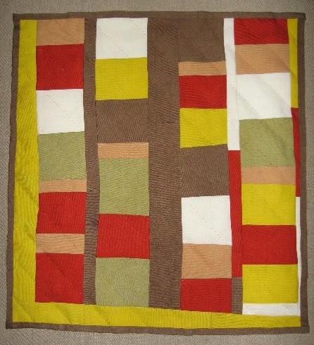 Hand-dyed and quilted wool