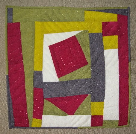 Hand-dyed and quilted wool