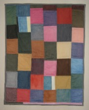 Hand-dyed and quilted wool