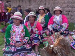 Peruvian highland indian women