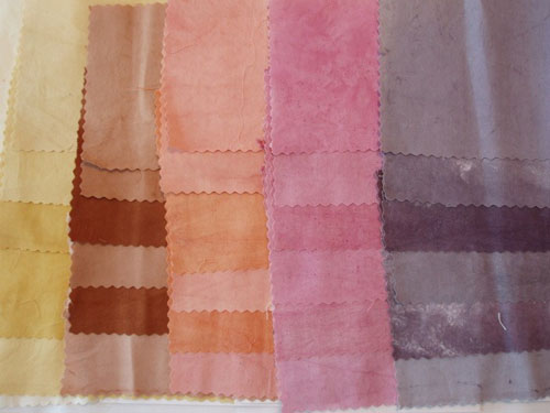 Dyed cotton fabrics from the second set of experiments