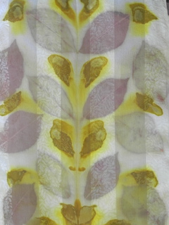 Chartreuse leaf prints