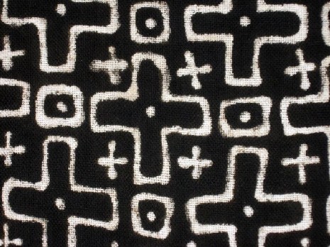 Detail of traditional bogolan fini textile from Mali