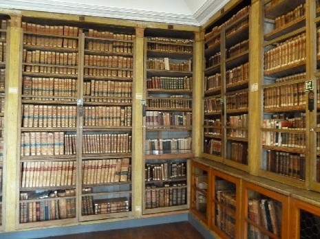 Library stacks at the School of Naval Medicine