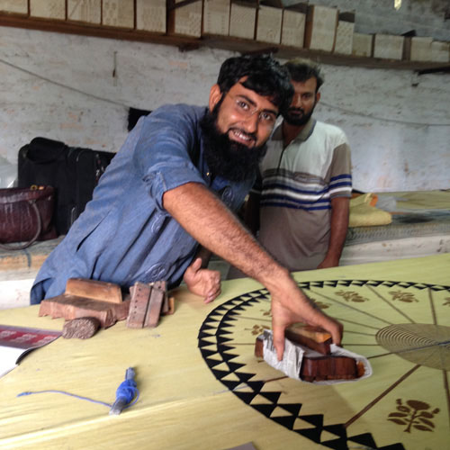 Juned M Khatri - 10th generation Ajrakh craftsman