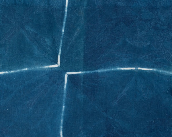 Indigo dyed silk as a Class IV pattern