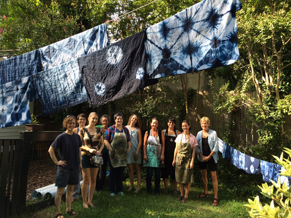 Shibori and Indigo Workshop at CHI design Studio