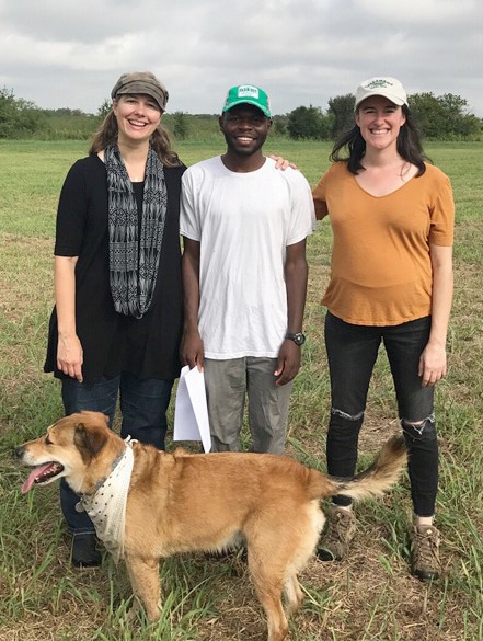 Meg, Wandaka, and Bridget at New Leaf